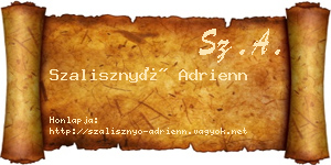 Szalisznyó Adrienn névjegykártya