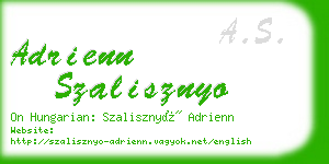 adrienn szalisznyo business card